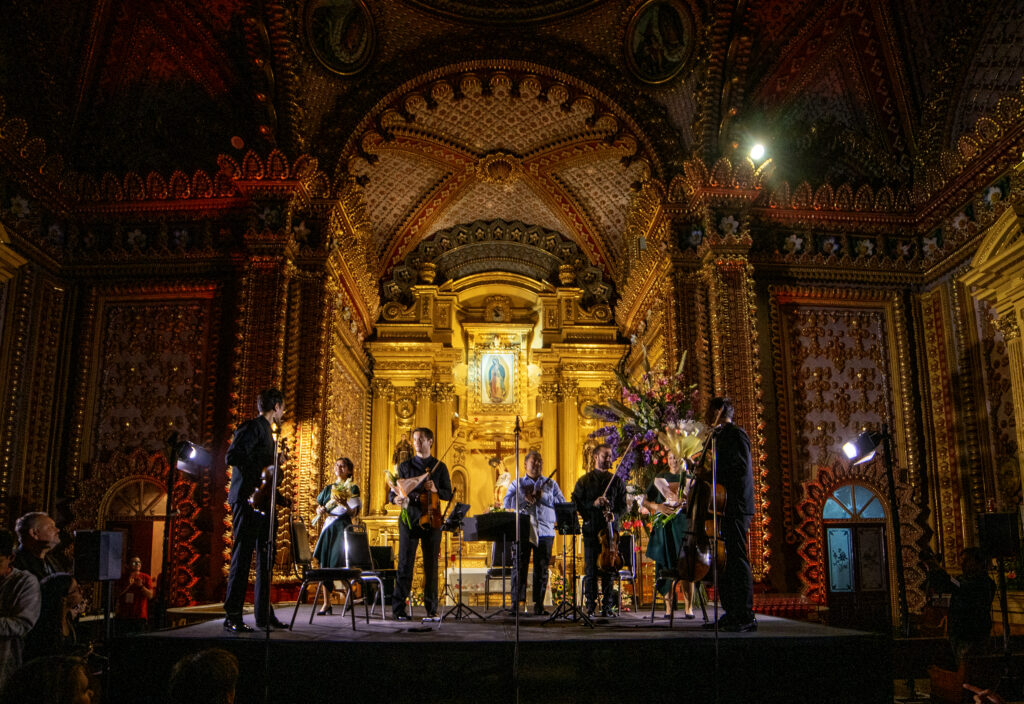 Cuarteto de cuerdas y clarinete del INBAL en el Festival de Música de Morelia.